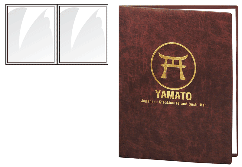 Colored Vinyl Menu Cover