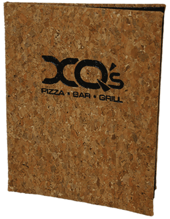Cork Spiral Menu Cover Cork Spiral Menu Cover