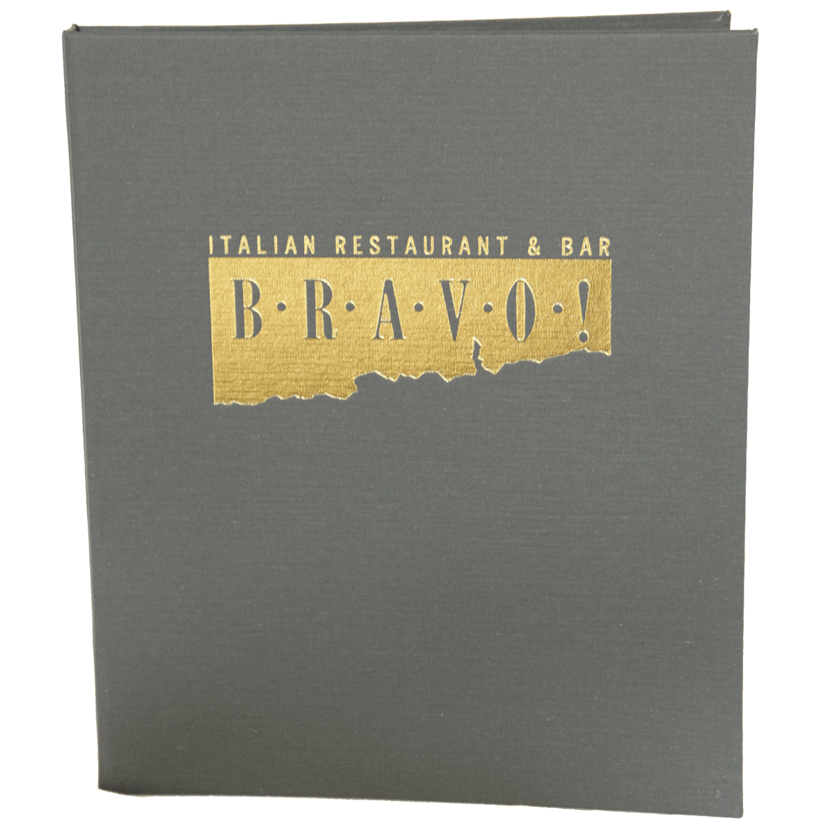 Linen Three Ring Binder Menu Cover