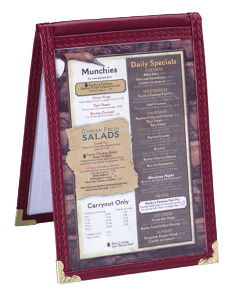 Leatherette Sewn Table Tent