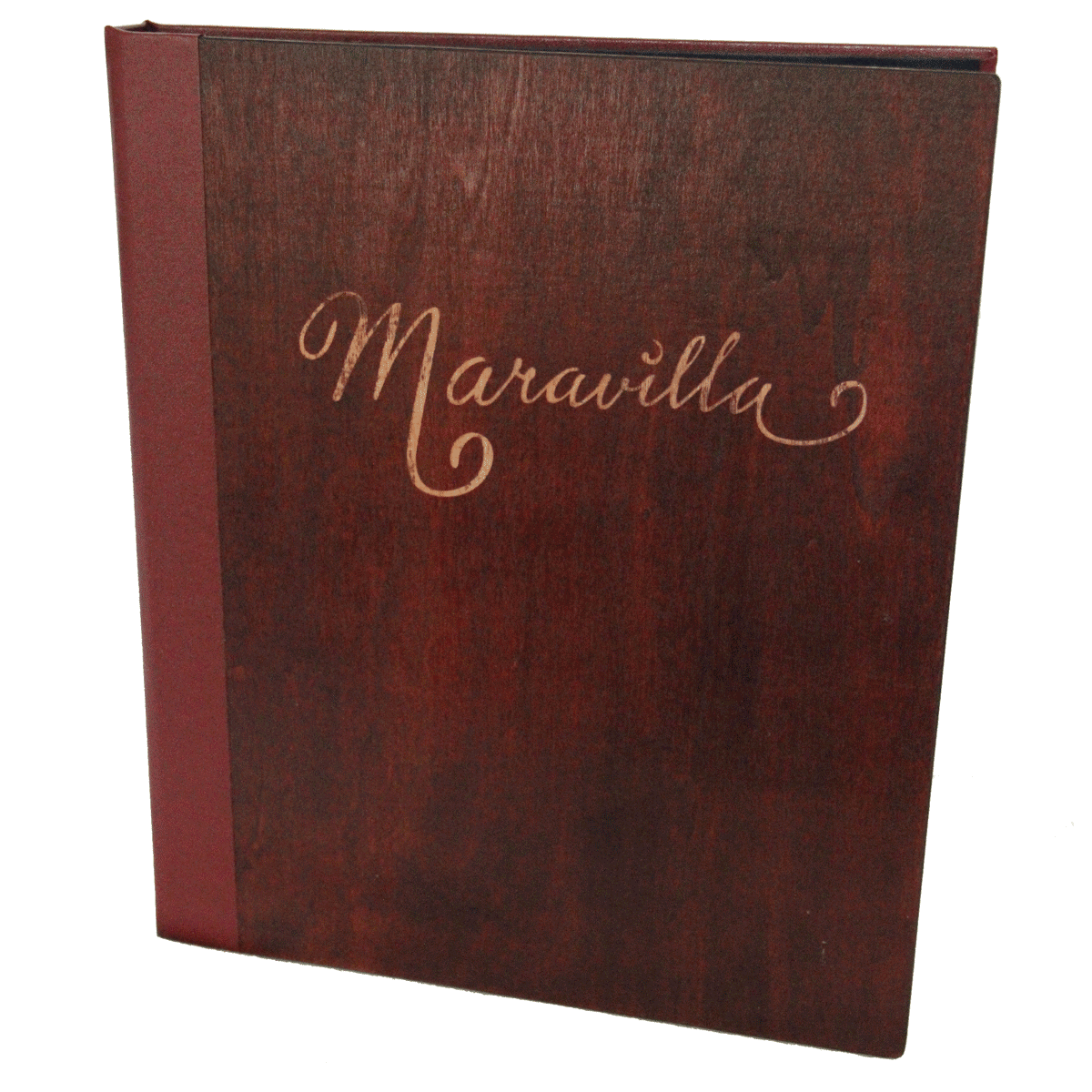 Wood Three Ring Binder Menu Covers