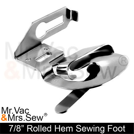 Great Choice Products 6Pcs Wide Rolled Hem Hemmer Foot Domestic