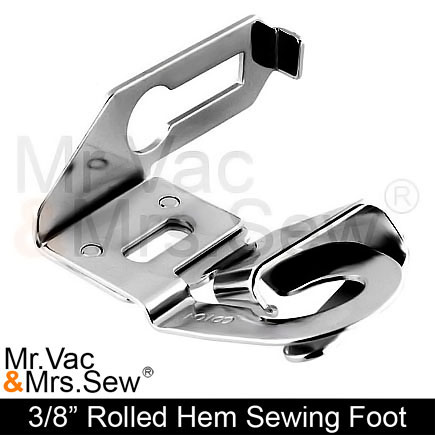 3 Sizes Wide Rolled Hem Presser Foot 1/2 Inch 1 Inch Hemmer Foot,Adjustable Guide Sewing Machine Presser Foot Tap Bias Binder Foot Universal Point for Low Shank Snap-on Singer,Brother,etc. 3/4 Inch