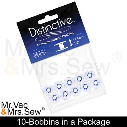 Distinctive 10-Pack of Style SA-156 Premium Sewing Machine Bobbins Made to Fit Brother Sewing Machines