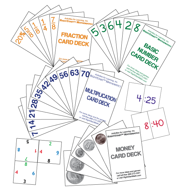 Cards For Math Games - RightStart™ Mathematics By Activities For Learning