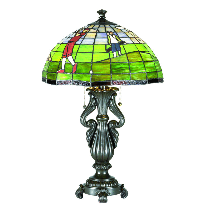 16" Tiffany Golf Table Lamp