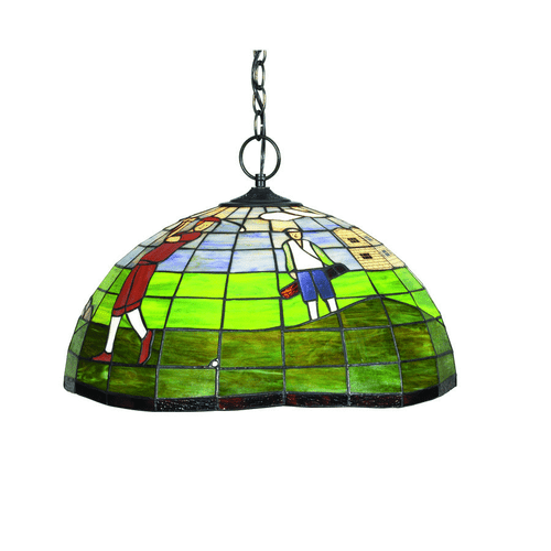 20" Tiffany Golf Pendant Light